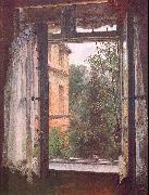 Adolph von Menzel View from a Window in the Marienstrasse USA oil painting reproduction